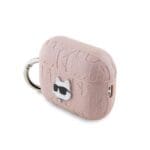 Karl Lagerfeld PU Embossed Choupette Head Pink AirPods Pro 2 Tok