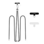 Tech-Protect C7S Rope Crossbody Strap Crayon Grey/Silver