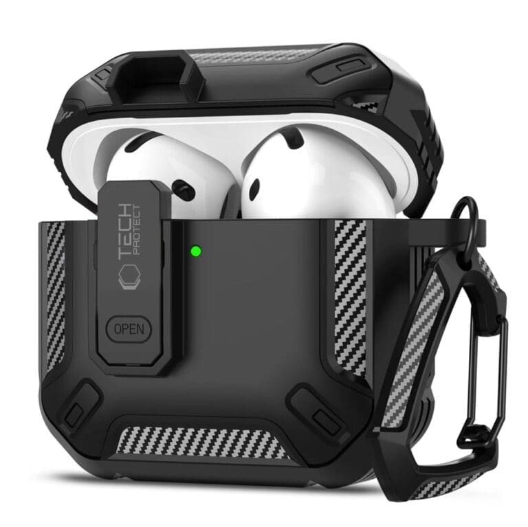 Tech-Protect Carbonox Black AirPods 4 Tok
