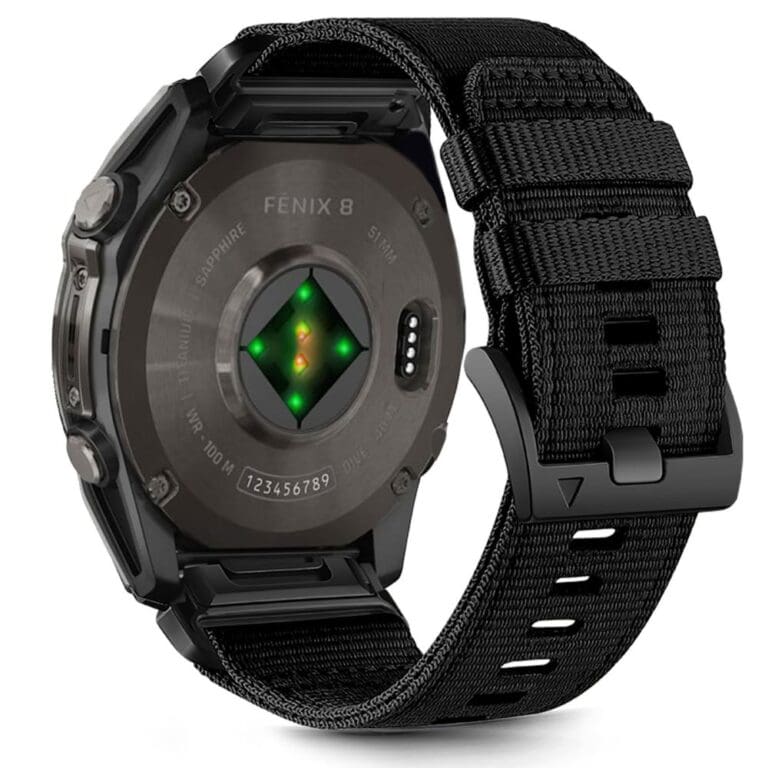 Tech-Protect Nylon Classic Garmin Fenix 5X / 5X Plus / 6X / 6X Pro / 7X / 8 (51 mm) Black