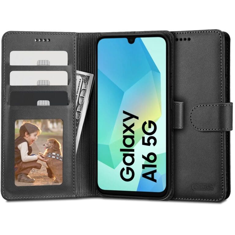 Tech-Protect Wallet Black Samsung Galaxy A16 Tok