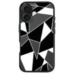 Black White Geometric iPhone 16 Tok