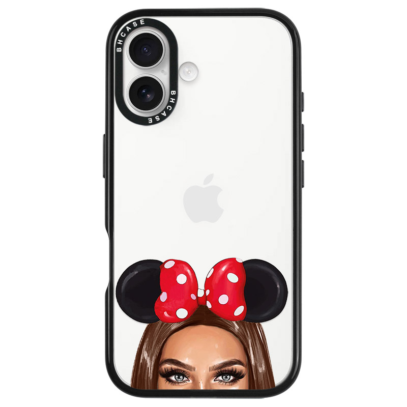 Brunette Girl With Ribbon iPhone 16 Tok