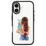 Mother Brunette With Boy iPhone 16 Tok