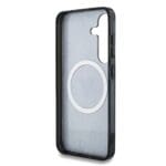 Guess IML 4G Glitter and Triangle Logo MagSafe Black Samsung Galaxy S25 Plus Tok