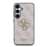 Guess PU 4G Metal Logo Pink Samsung Galaxy S25 Plus Tok