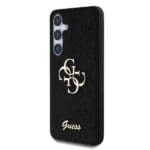 Guess PU Fixed Glitter 4G Metal Logo Black Samsung Galaxy S25 Plus Tok