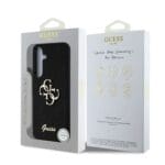 Guess PU Fixed Glitter 4G Metal Logo Black Samsung Galaxy S25 Plus Tok
