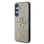 Guess PU Fixed Glitter 4G Metal Logo Gold Samsung Galaxy S25 Plus Tok