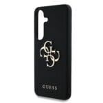 Guess PU Grained 4G Metal Logo Black Samsung Galaxy S25 Tok
