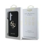 Guess PU Grained 4G Metal Logo Black Samsung Galaxy S25 Tok