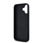 Guess PU Leather 4G Roses MagSafe Black iPhone 16 Tok