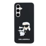 Karl Lagerfeld 3D Rubber Karl and Choupette Black Samsung Galaxy S24 Fe Tok