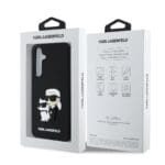 Karl Lagerfeld 3D Rubber Karl and Choupette Black Samsung Galaxy S24 Fe Tok