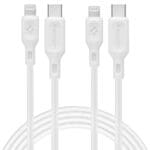 Spigen Durasync Mfi Lightning Cable 2-Pack 100Cm White