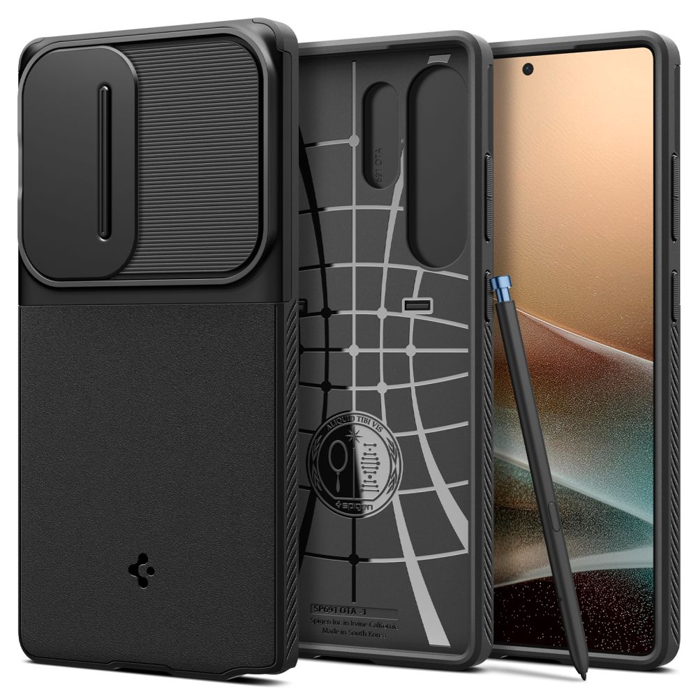 Spigen Optik Armor Black Samsung Galaxy S25 Ultra Tok