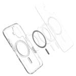 Spigen Ultra Hybrid ”T” Mag MagSafe White iPhone 16 Tok