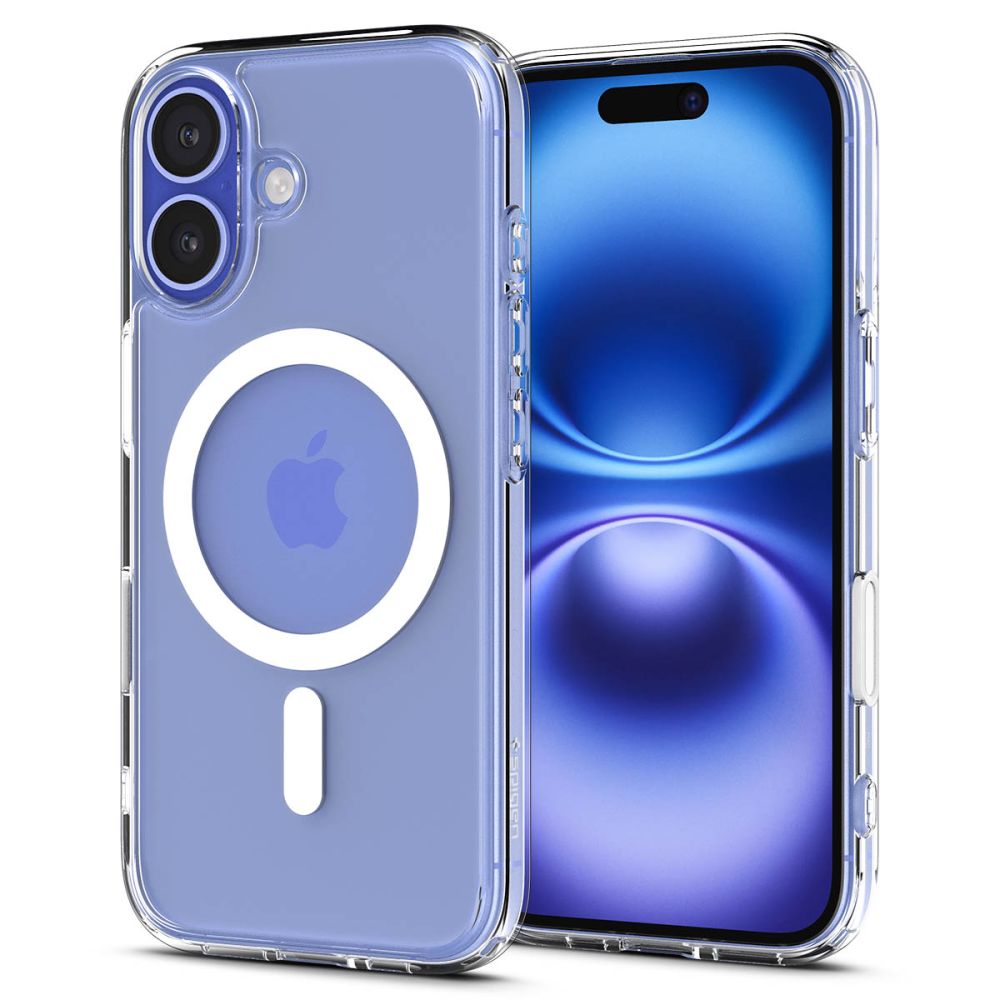 Spigen Ultra Hybrid ”T” Mag MagSafe White iPhone 16 Tok