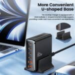 Tech-Protect Dc80W-Gan 6-Port Desktop Charger Pd80W/Qc3.0 Black