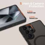 Tech-Protect Magcam MagSafe Matte Black Samsung Galaxy S25 Ultra Tok