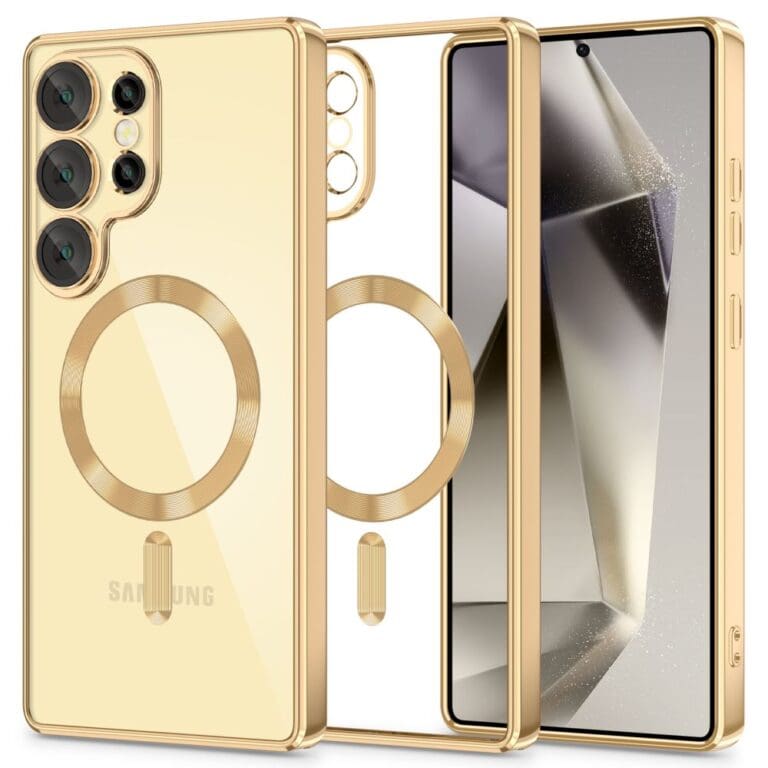 Tech-Protect Magflex MagSafe Shiny Gold Samsung Galaxy S25 Ultra Tok