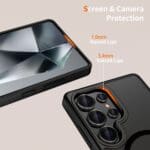 Tech-Protect Magmat MagSafe Matte Black Samsung Galaxy S25 Ultra Tok