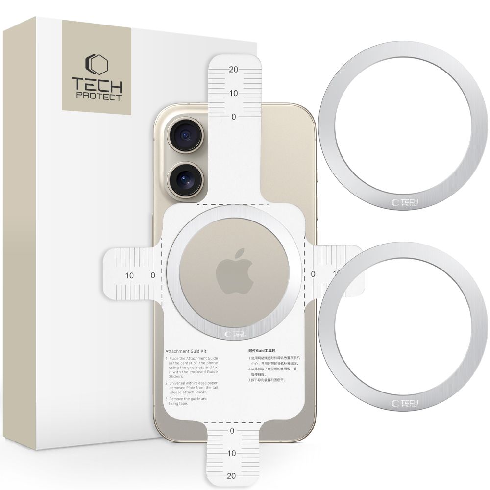 Tech-Protect Mmp-110 2In1 Magnetic MagSafe Ring Silver & Silver