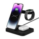 Tech-Protect Qi15W-A37 3In1 Wireless Charger For Android & Apple Black