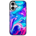 Abstract Kék iPhone 16 Tok