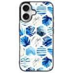 Kék Design iPhone 16 Tok
