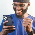 Carbon Case Case Flexible Gel Back Cover Blue iPhone 14 Tok