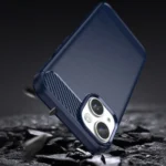 Carbon Case Case Flexible Gel Back Cover Blue iPhone 14 Tok
