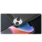 Carbon Case Case Flexible Gel Back Cover Blue iPhone 14 Tok