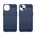 Carbon Case Case Flexible Gel Back Cover Blue iPhone 14 Tok