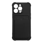 Card Armor Case Pouch Cover For Card Wallet Silicone Air Bag Armor Black iPhone 13 Mini Tok
