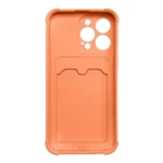 Card Armor Case Pouch Cover For Card Wallet Silicone Air Bag Armor Cover Orange iPhone 12 Pro Max Tok