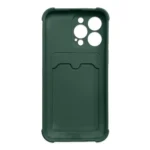 Card Armor Case Pouch Cover For Card Wallet Silicone Air Bag Armor Green iPhone 13 Mini Tok
