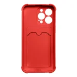 Card Armor Case Pouch Cover For Card Wallet Silicone Air Bag Armor Red iPhone 13 Mini Tok