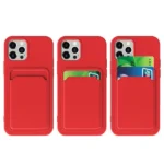 Card Case Silicone Wallet Wallet With Card Slot Documents For Orange iPhone 12 Pro Max Tok