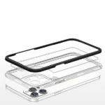 Clear 3in1 Case For Case Gel Cover With Frame Black iPhone 12 Pro Max Tok