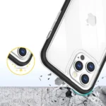 Clear 3in1 Case For Case Gel Cover With Frame Black iPhone 12 Pro Max Tok