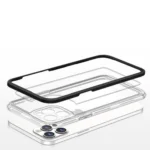 Clear 3in1 Case For Case Gel Cover With Frame Black iPhone 12 Pro Max Tok