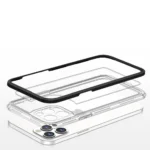 Clear 3in1 Case For Case Gel Cover With Frame Black iPhone 12 Pro Max Tok