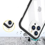 Clear 3in1 Case For Case Gel Cover With Frame Black iPhone 13 Pro Max Tok