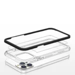 Clear 3in1 Case For Case Gel Cover With Frame Black iPhone 13 Pro Max Tok