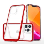 Clear 3in1 Case For Frame Cover Gel Red iPhone 13 Pro Max Tok