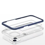 Clear 3in1 Case For Gel Cover With Frame Blue iPhone 13 Mini Tok