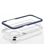 Clear 3in1 Case For Gel Cover With Frame Blue iPhone 13 Mini Tok