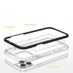 Clear 3in1 Case For Plus Silicone Cover With Frame Blue iPhone 14 Plus Tok