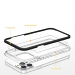 Clear 3in1 Case For Plus Silicone Cover With Frame Blue iPhone 14 Plus Tok